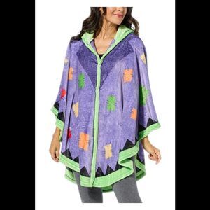 Warm & Cozy Women's Halloween Hooded Angel Wrap Frankenstein